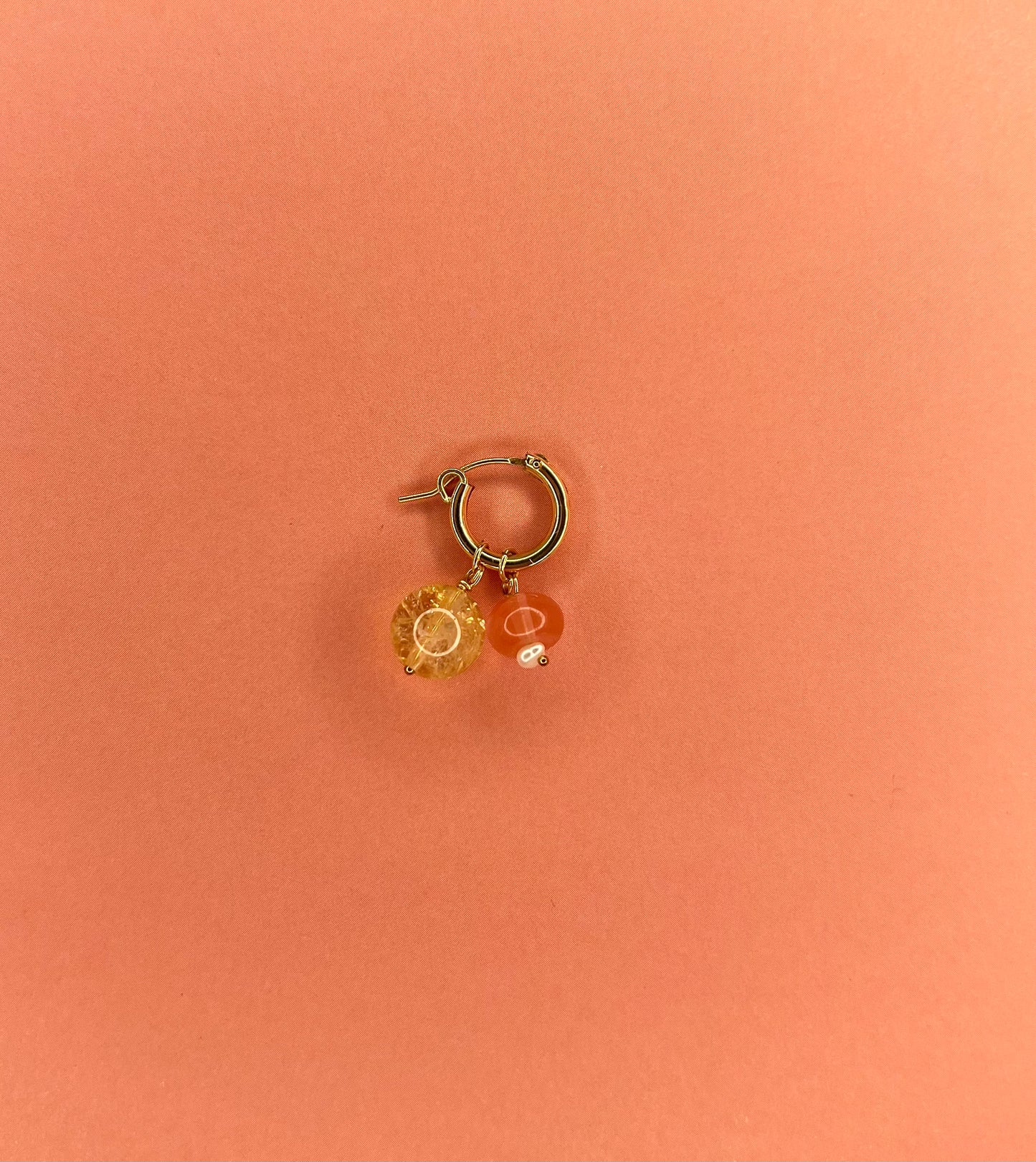 Mix and Match Charm Hoop Earring