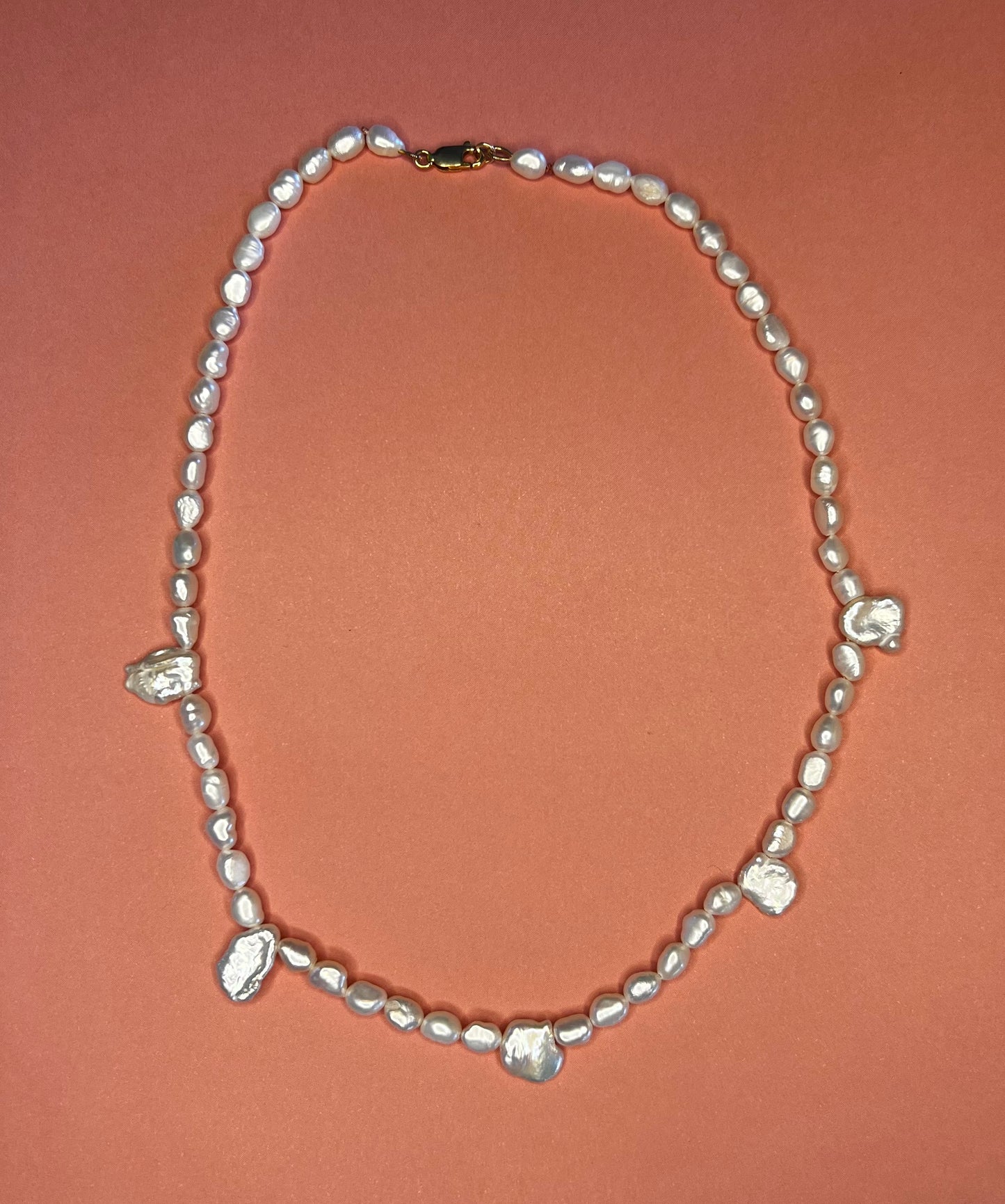 Freshwater Pearl And Keshi Pearl Necklace